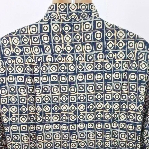 Via Veneto Short Sleeve Rayon Shirt Large - Picture 5 of 8